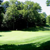 A view from behind the 9th green back up the fairway at Crooked Tree Golf Course